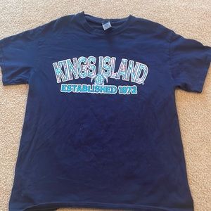 Navy blue kings island sleeping shirt